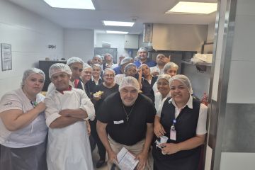 Visita aos trabalhadores da Sodexo - Hospital Alvorada  de Moema
