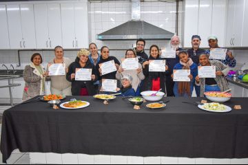Formatura curso inédito: Cozinha básica para iniciantes
