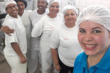 SindiRefeições SP em visita aos trabalhadores da Empresa Apetece na unidade:Emei Cruz e Sousa.