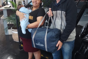 Kit de natalidade para a sócia Thamiris, Empresa SHA, pelo nascimento do seu bebê, Thomas.