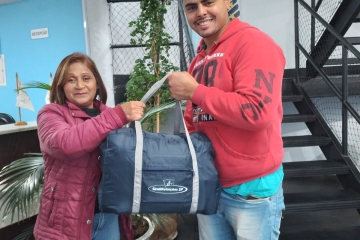 O SindiRefeições SP entregou o kit Natalidade para o sócio EUDES DE SOUZA MACIEL