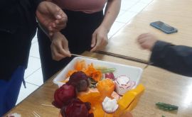Formatura: Curso de Esculturas em Frutas e Legumes