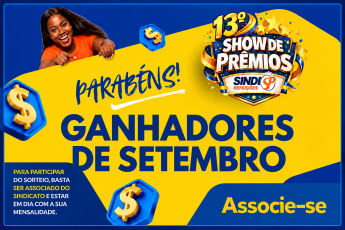 13º Show de Prêmios 2026: Ganhadores do sorteio realizado em setembro de 2026