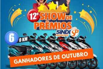 12º Show de Prêmios 2025: Sorteio realizado em outubro de 2025