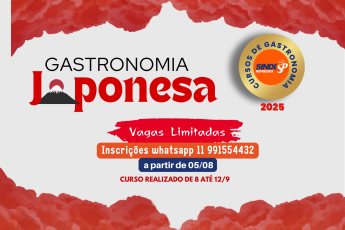 Inscrições abertas para curso inédito: Comida Japonesa